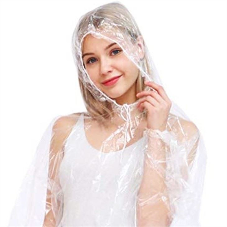 Clear Disposable Raincoat